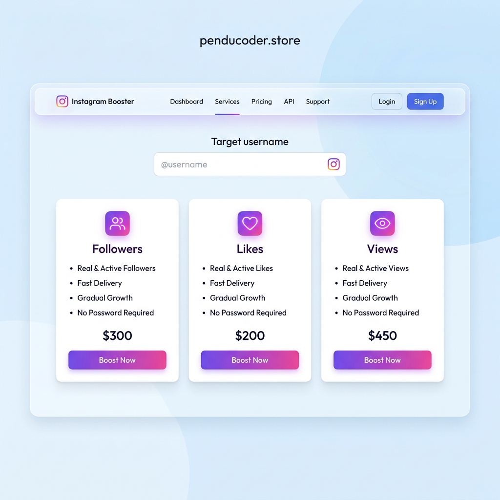 Instagram Booster SMM panel by Pendu Coder